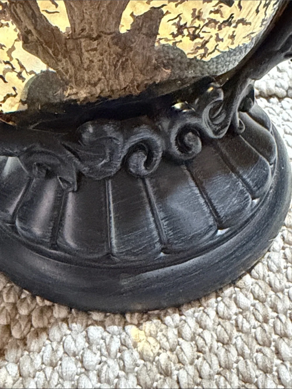 Bath and Body Works Decorative Black Crow 3 Wick Candle Stand